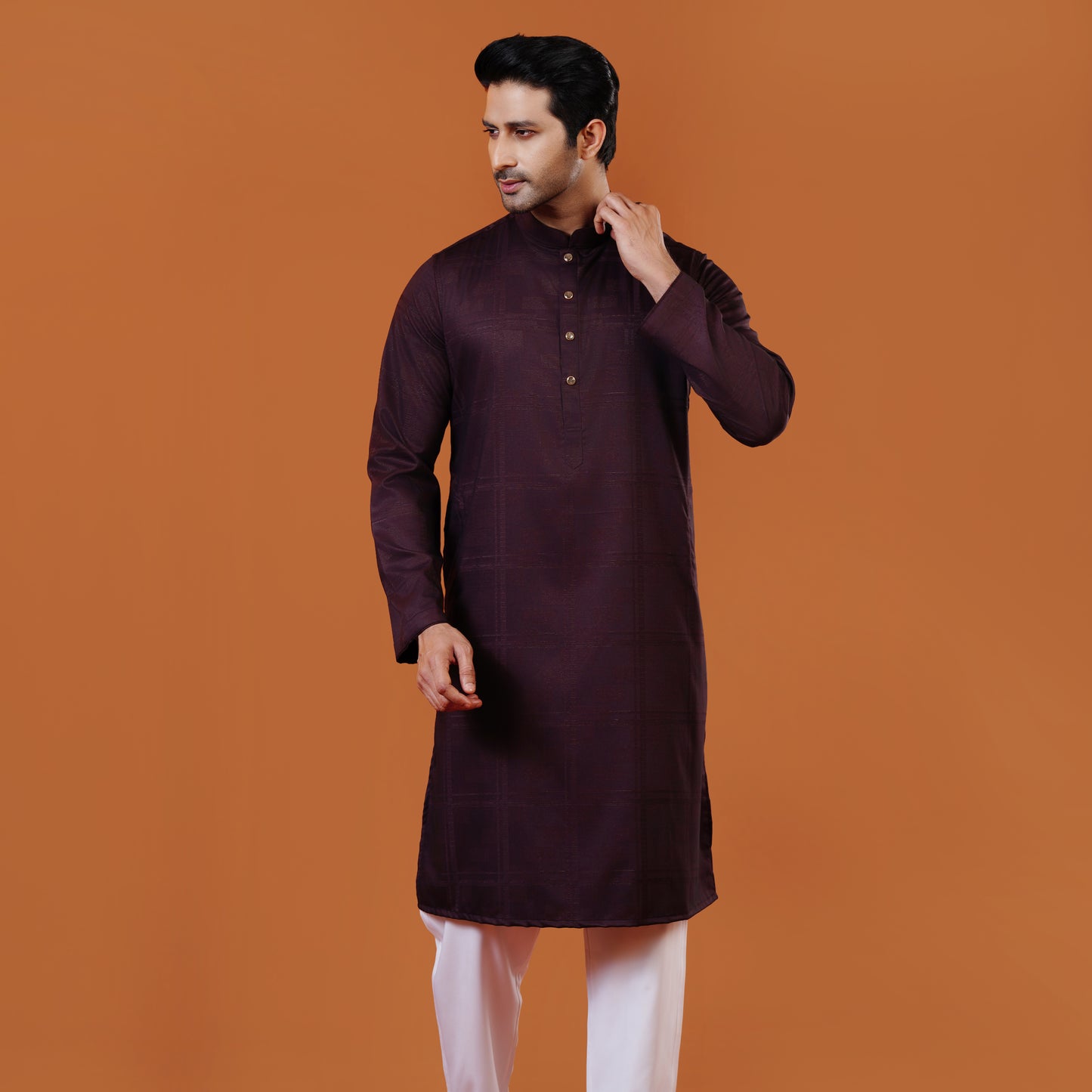 Royal Panjabi (Dark Maroon)