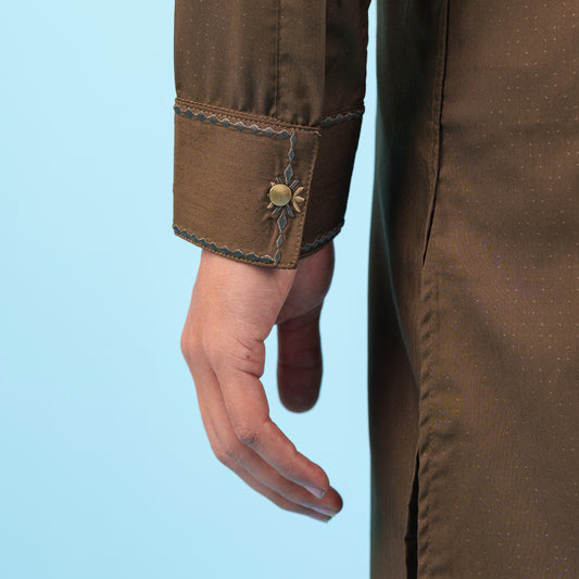 Signature Panjabi (Dark Brown)