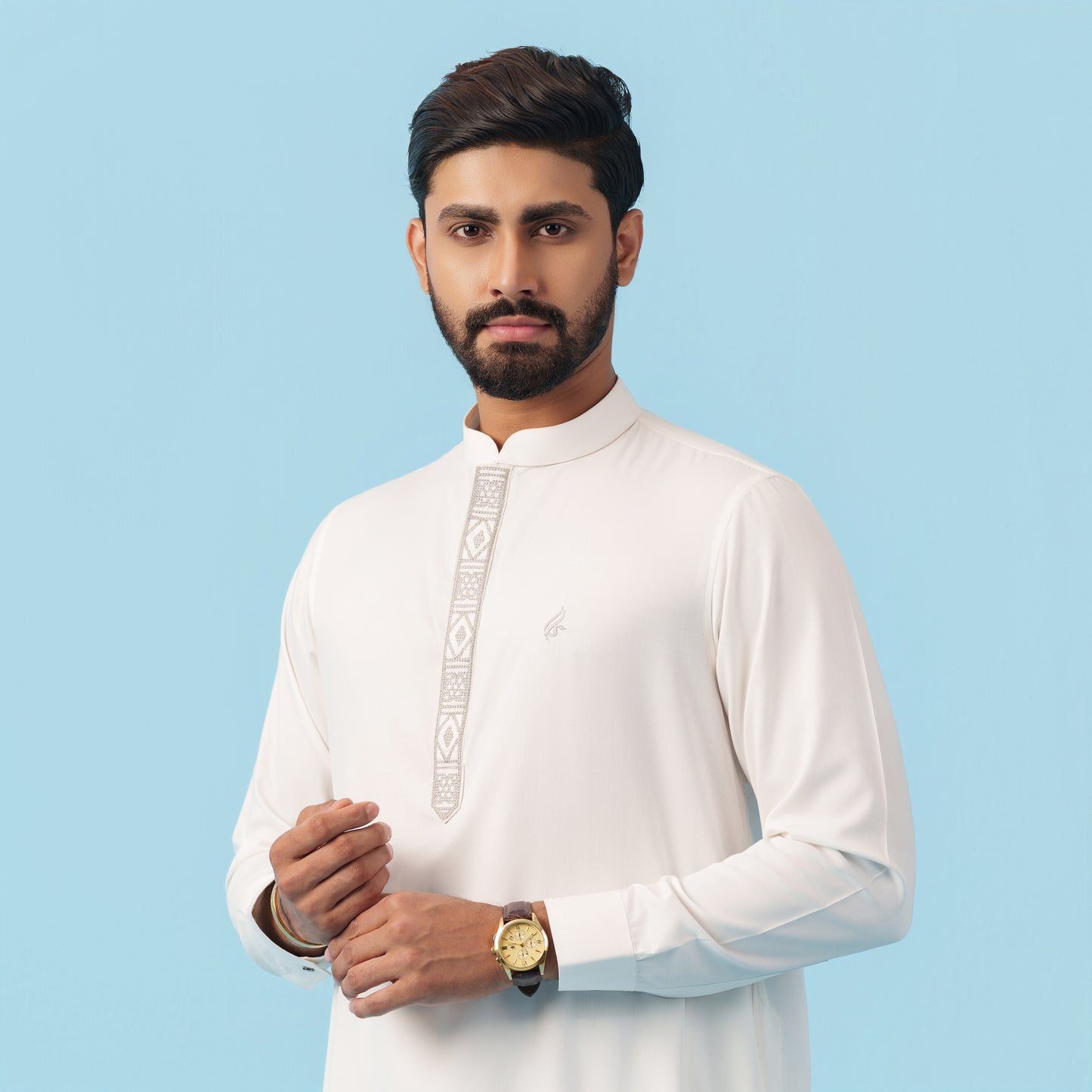 Signature Panjabi (Off White)