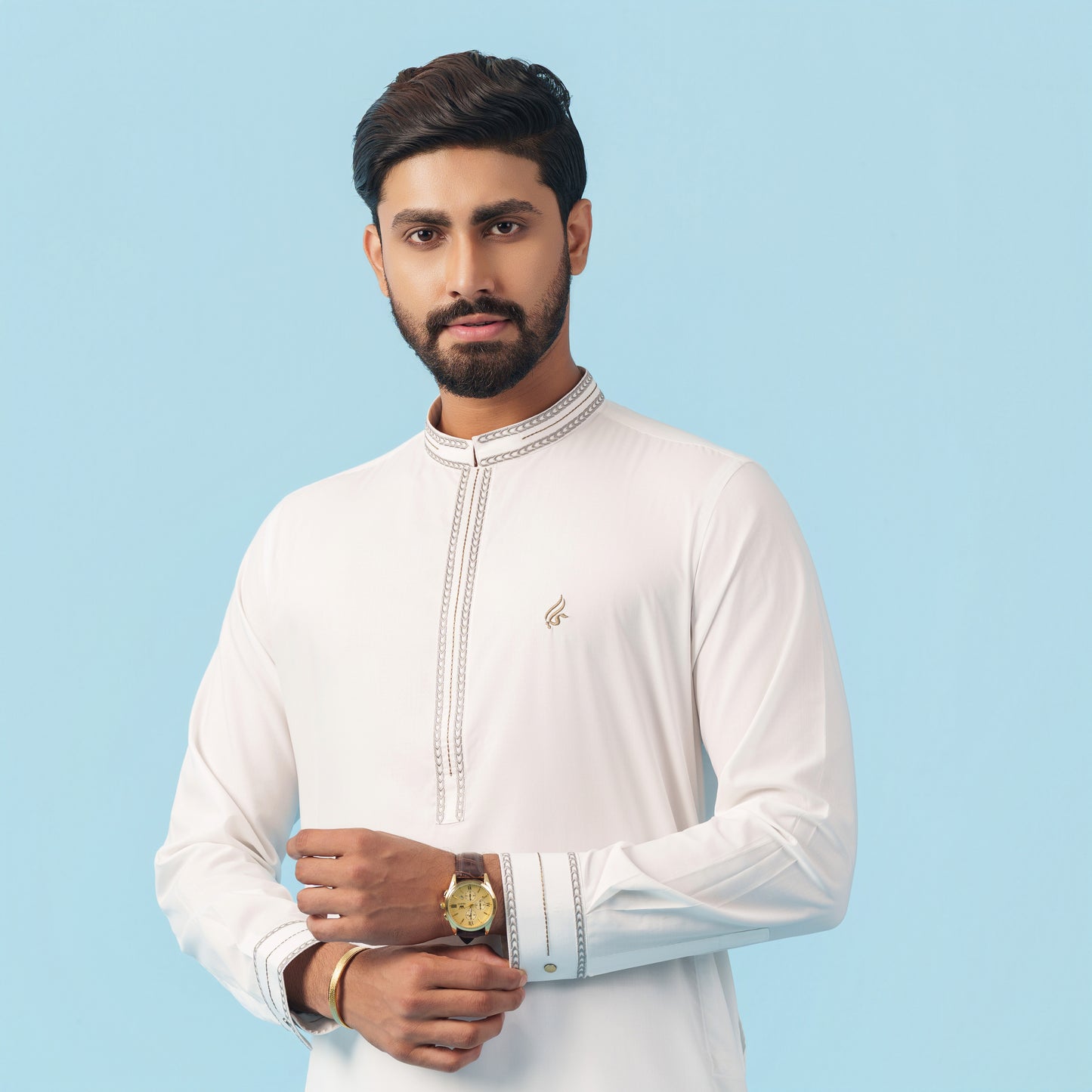 Signature Panjabi (Off White)