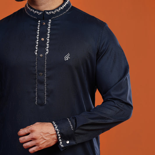 Signature Panjabi (Dark Navy)