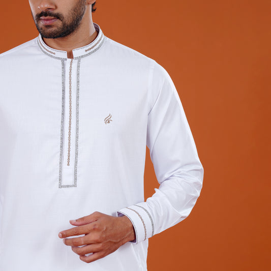 Signature Panjabi (White)