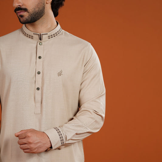 Signature Panjabi (Beige)