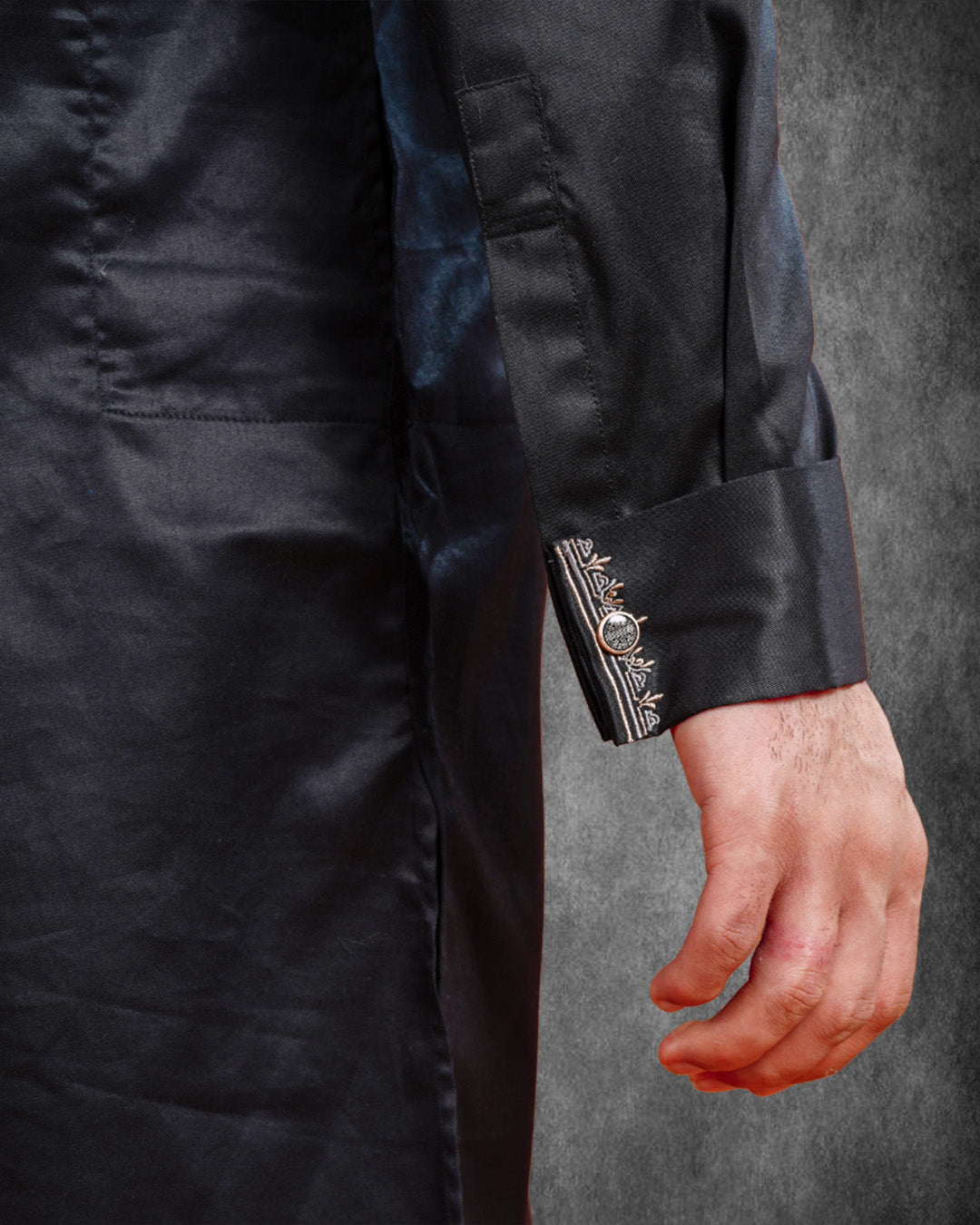 YAMAAN Signature Panjabi Black