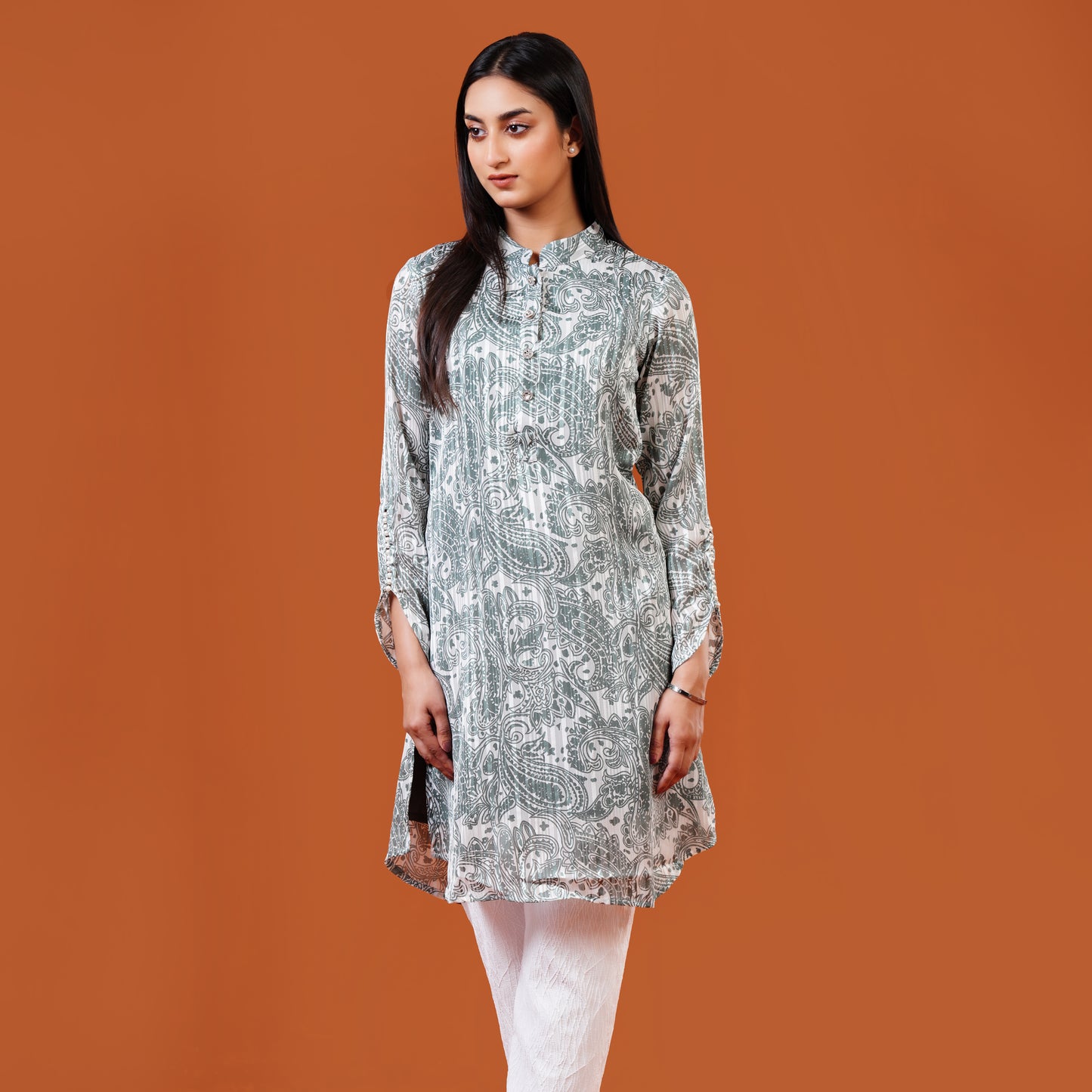 Royal Kurti (Soft Sage Green)