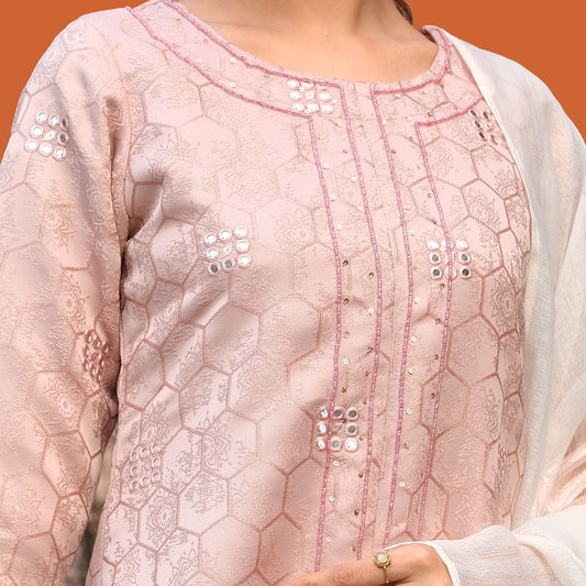 Imperial 3-Piece Set (Pastel-Pink)