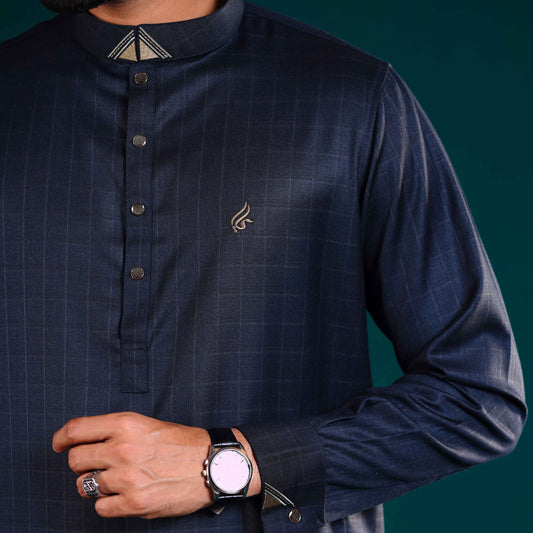 Signature Panjabi (Dark Navy)