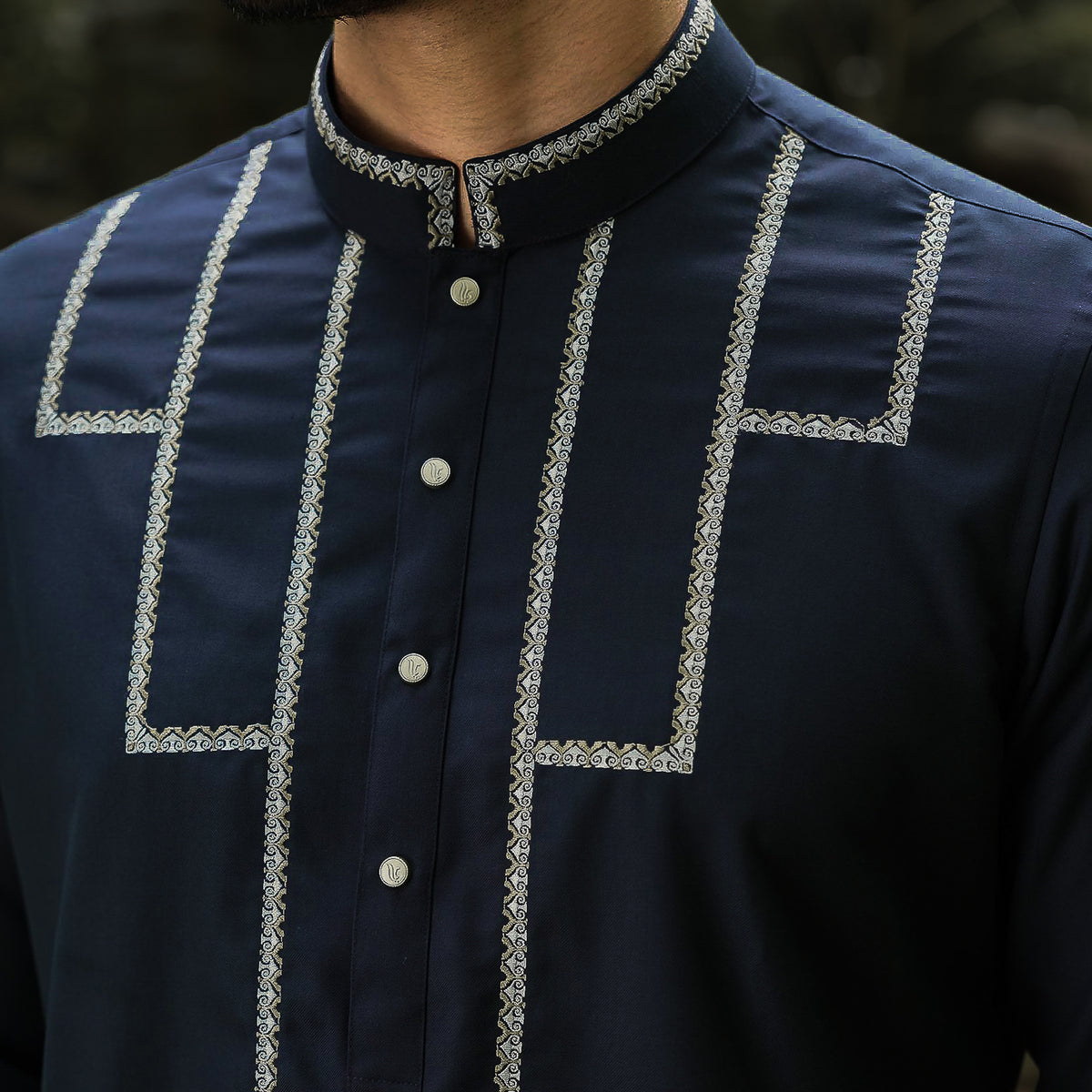 YAMAAN Imperial Panjabi Dark Navy