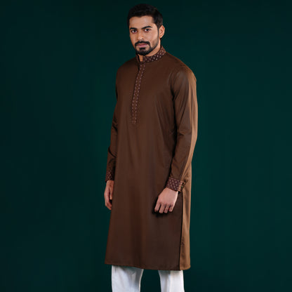 Signature Panjabi (Dark Brown)