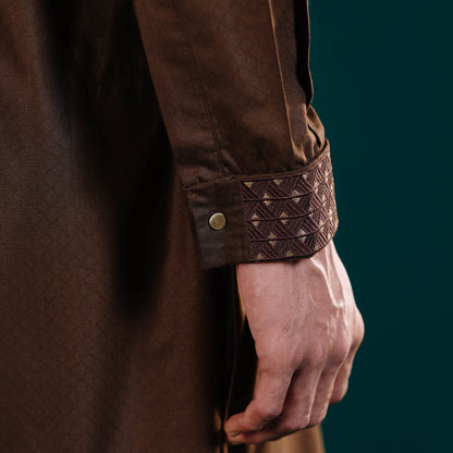 Signature Panjabi (Dark Brown)