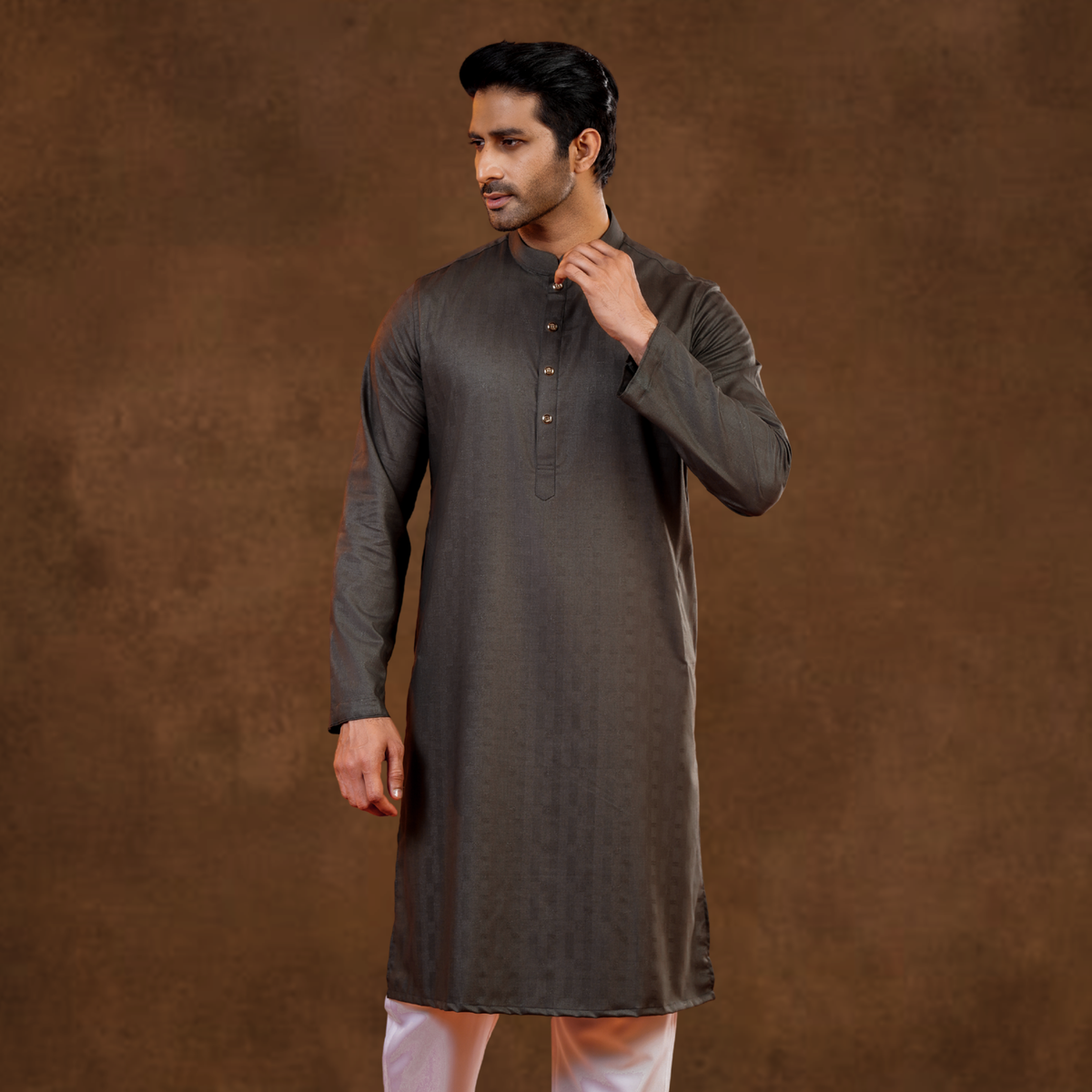 YAMAAN Royal Panjabi Dark Olive