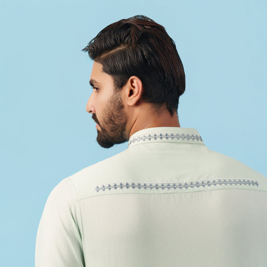 Signature Panjabi (Sage Green)