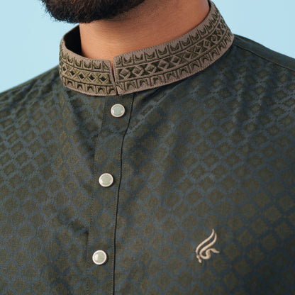 Signature Panjabi (Olive)
