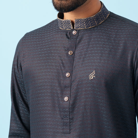 Signature Panjabi (Dark Navy)