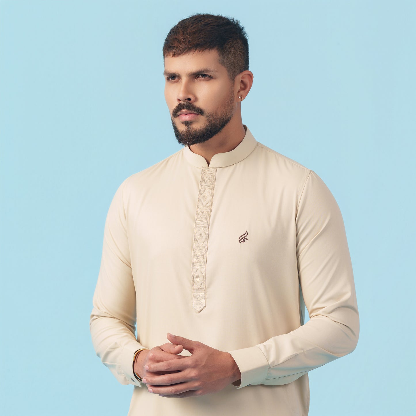 Signature Panjabi (Light Beige)