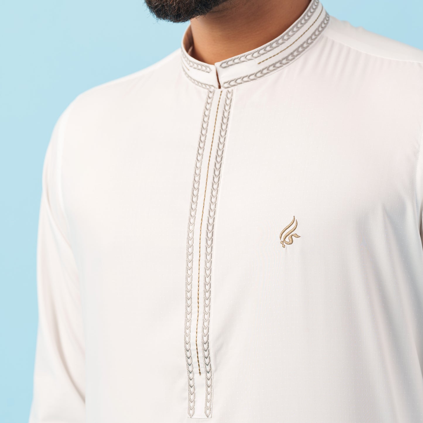 Signature Panjabi (Off White)