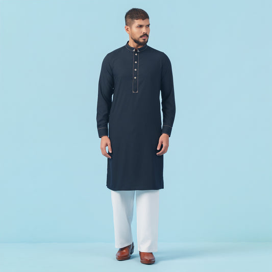 Signature Panjabi (Dark Navy)