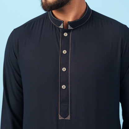 Signature Panjabi (Dark Navy)