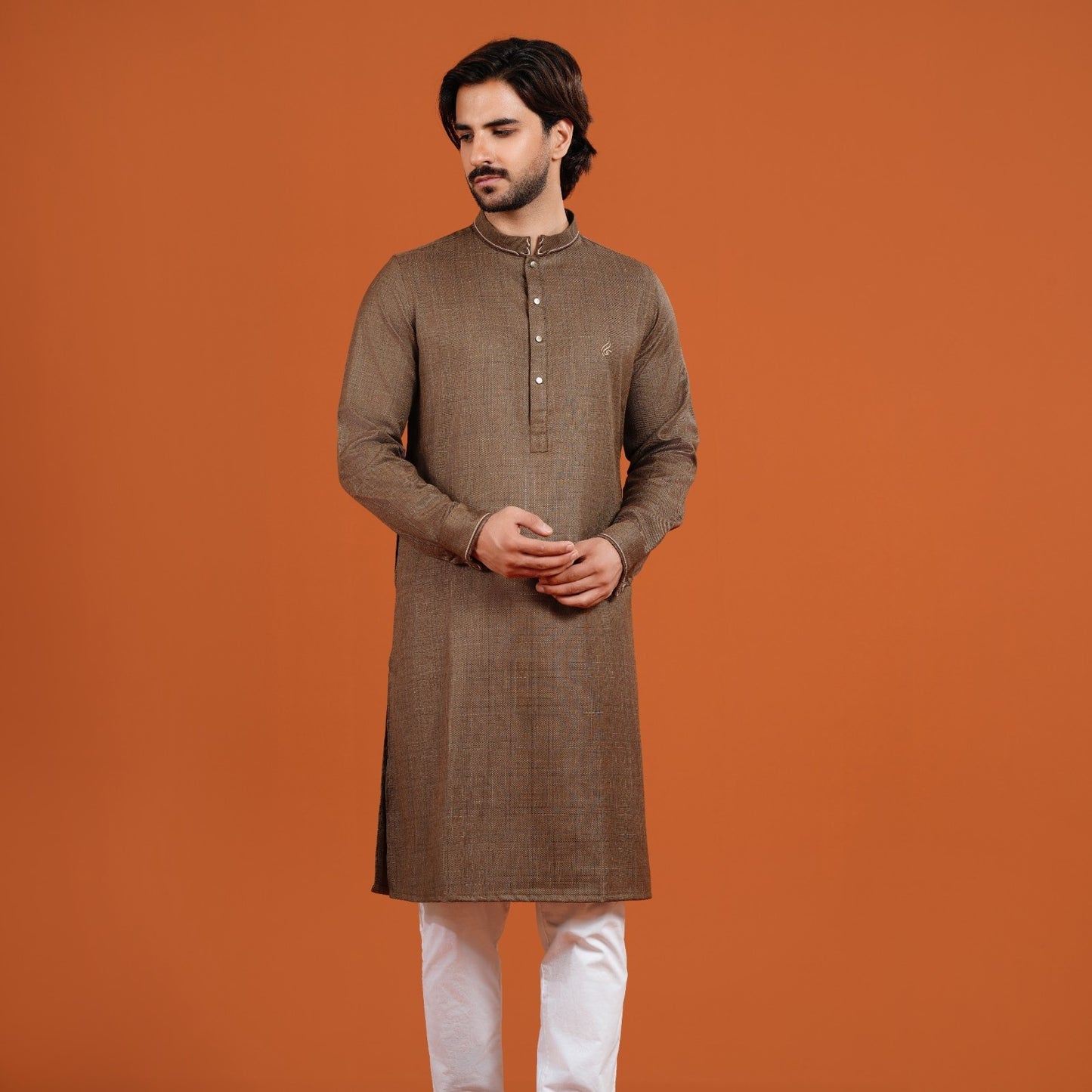 Signature Panjabi (Light Brown)