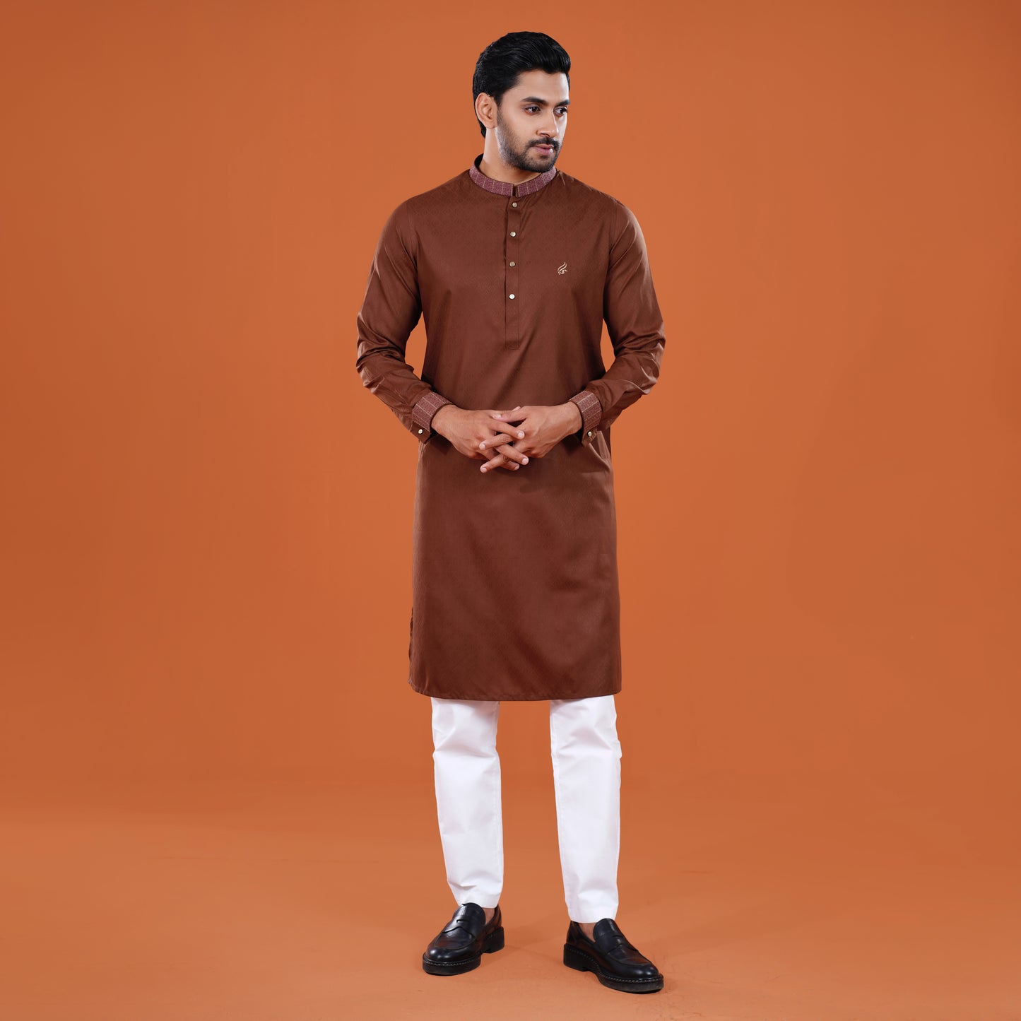 Signature Panjabi (Chocolate Brown)