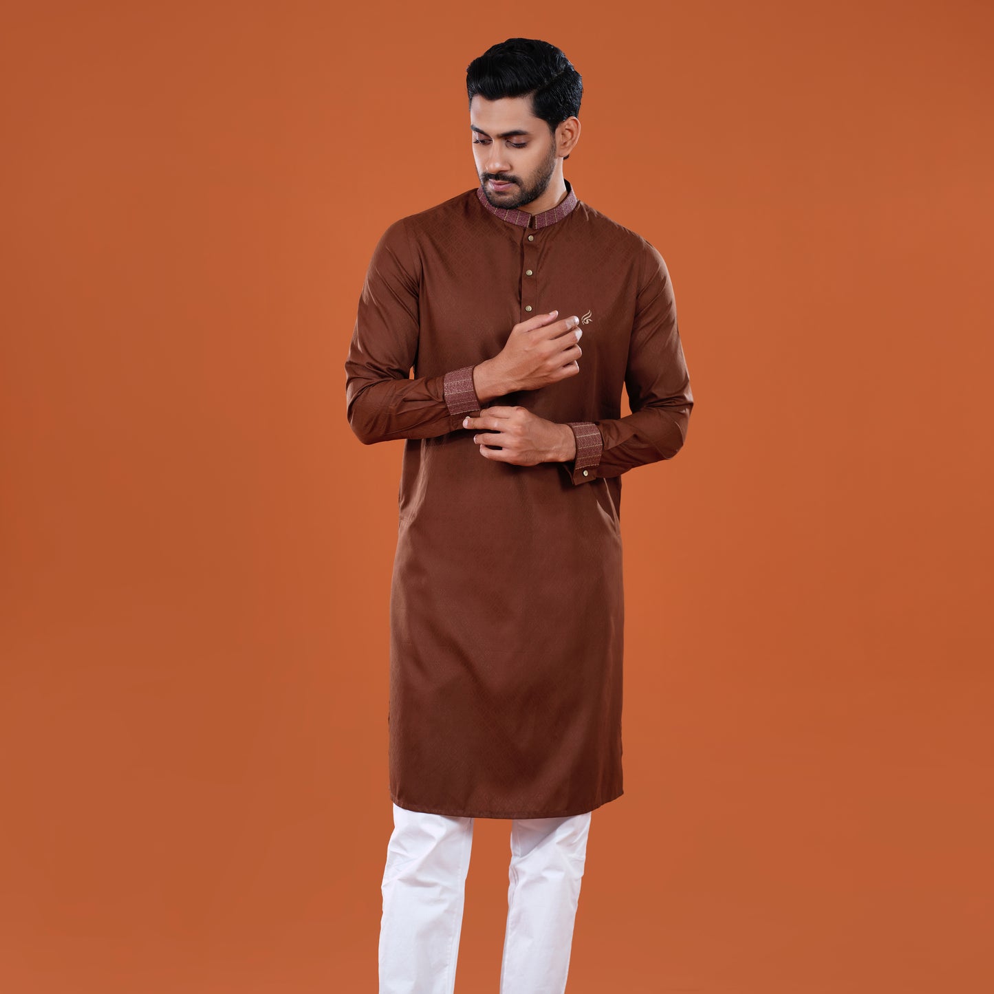 Signature Panjabi (Chocolate Brown)
