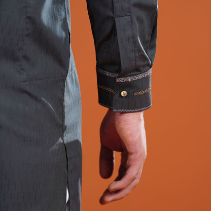 Signature Panjabi (Dark Grey)