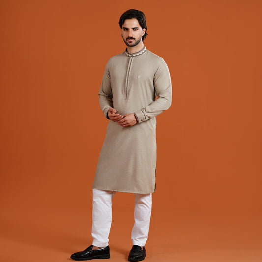 Signature Panjabi (Light Brown)