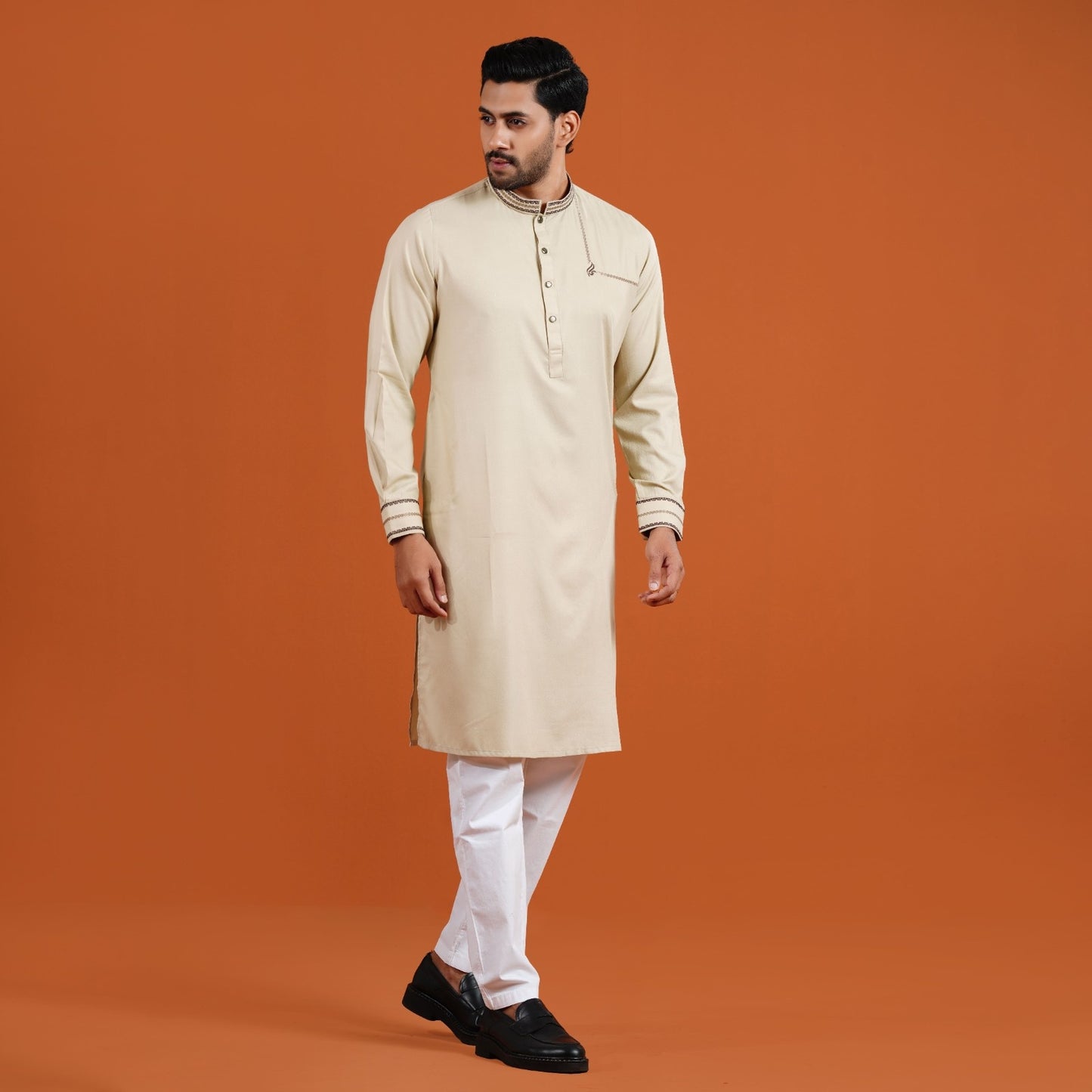 Signature Panjabi (Beige)