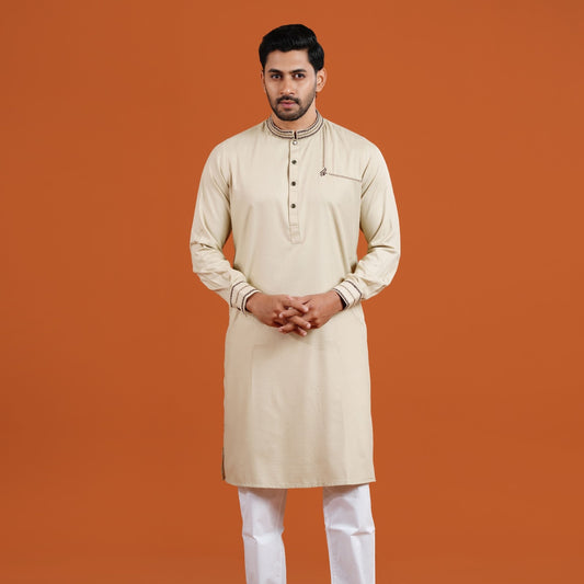 Signature Panjabi (Beige)