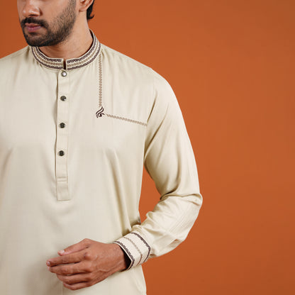 Signature Panjabi (Beige)