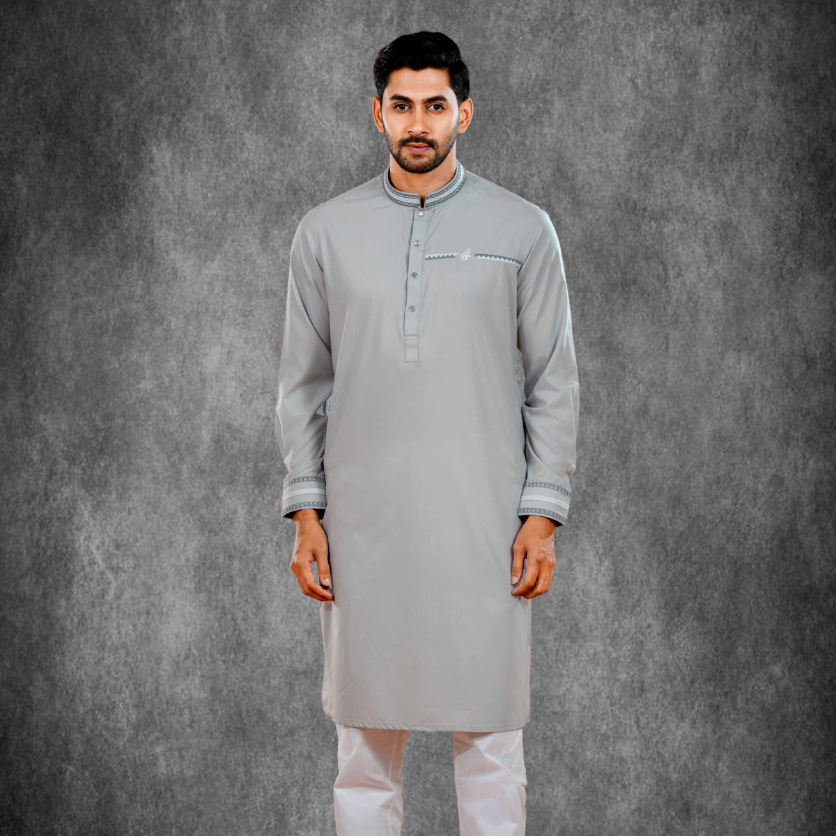 YAMAAN Signature Panjabi Light Grey