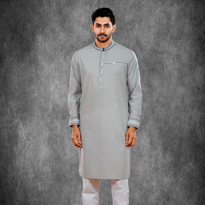 YAMAAN Signature Panjabi Light Grey