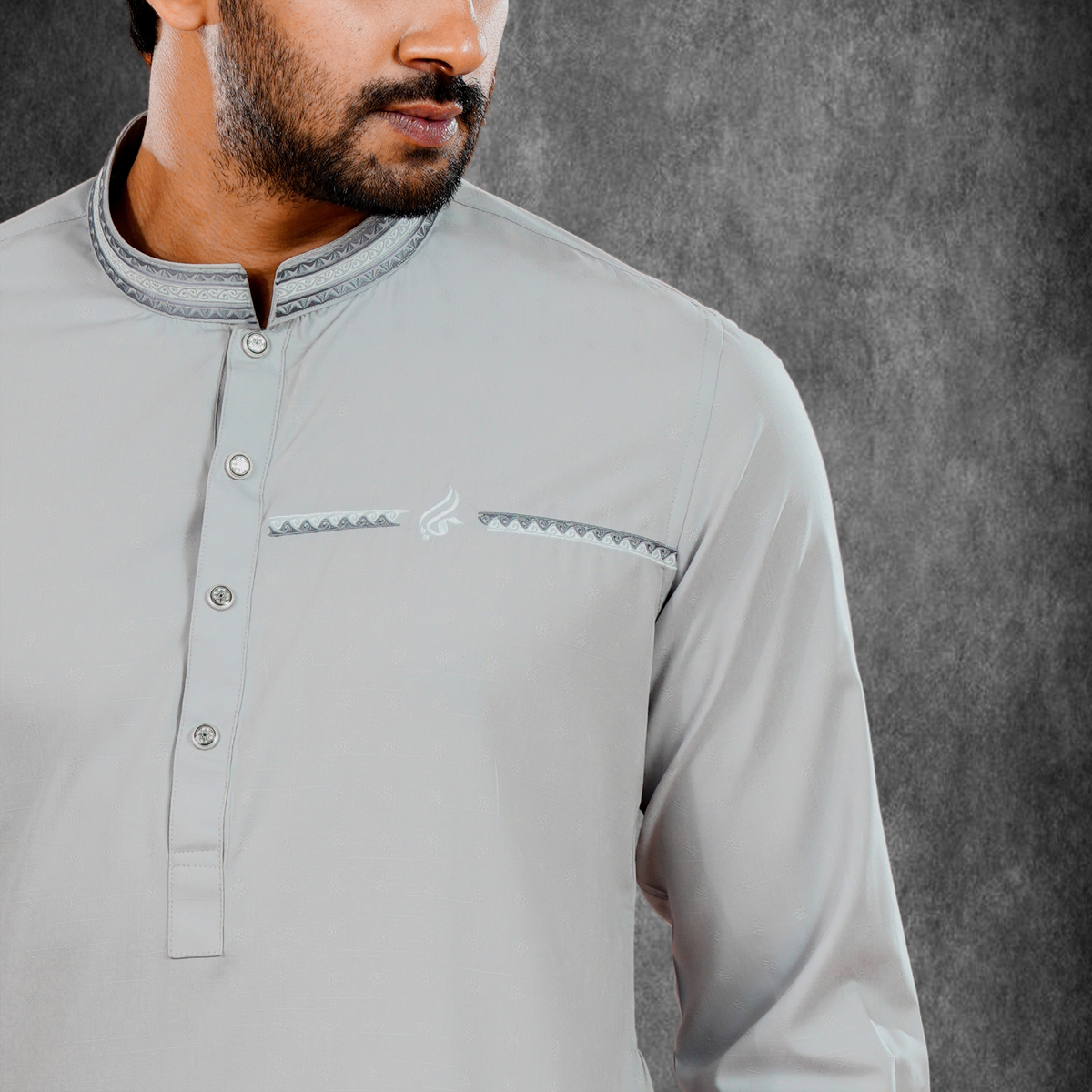 YAMAAN Signature Panjabi Light Grey