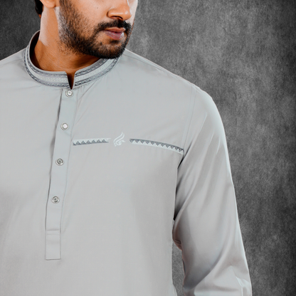 YAMAAN Signature Panjabi Light Grey