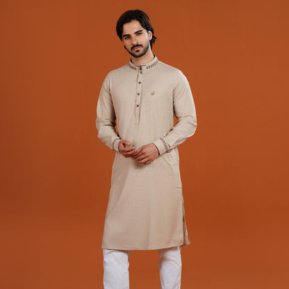 Signature Panjabi (Beige)