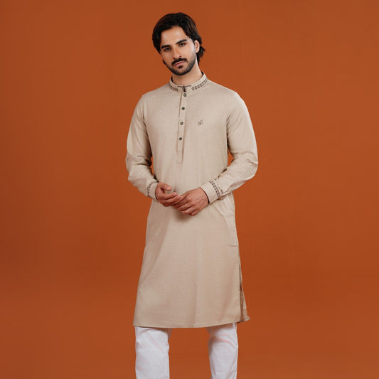 Signature Panjabi (Beige)