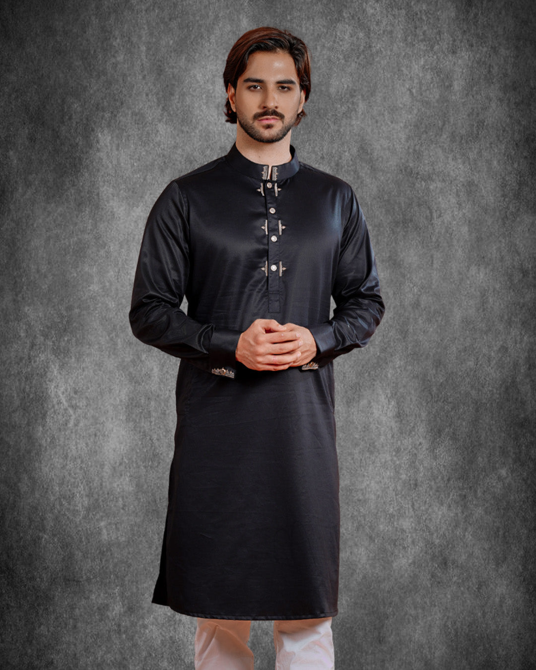 YAMAAN Signature Panjabi Black