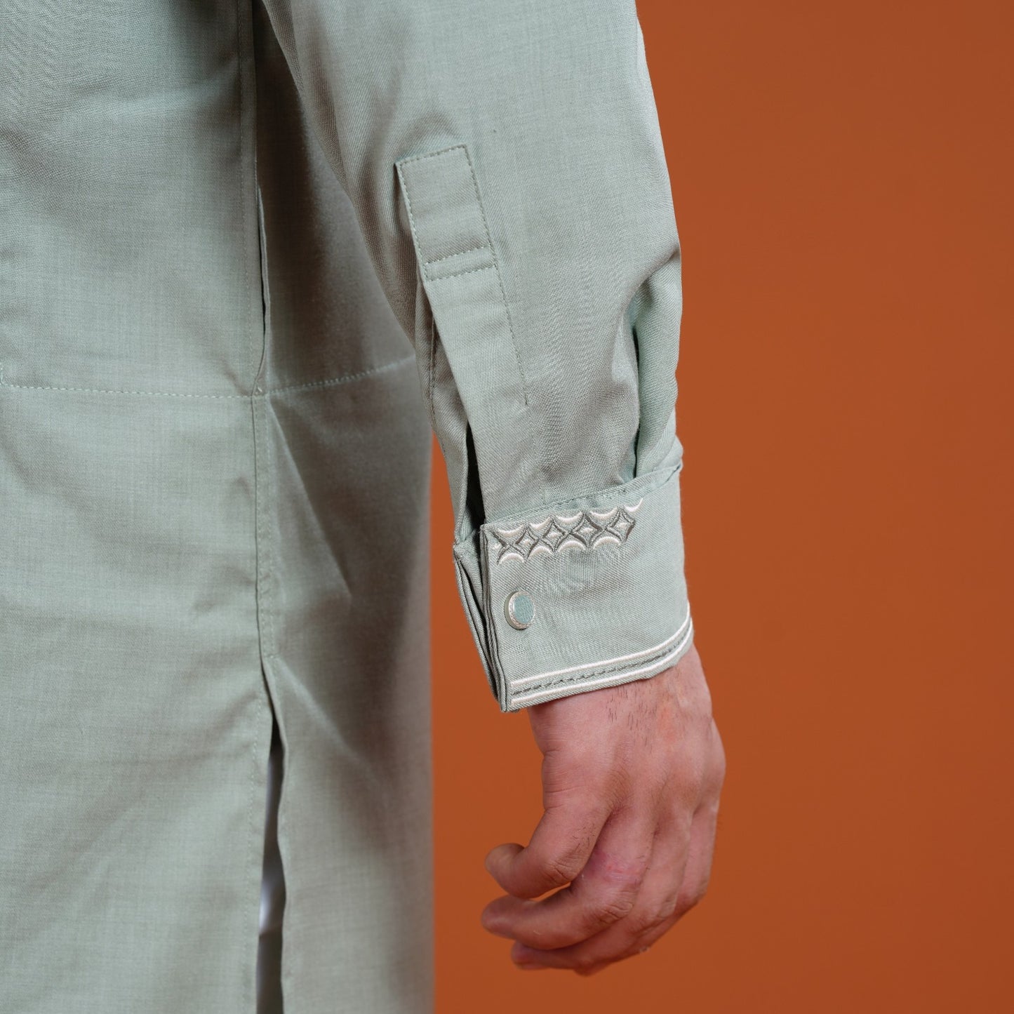 Signature Panjabi (Olive-Grey)