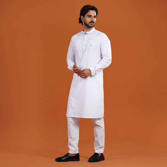Signature Panjabi (White)