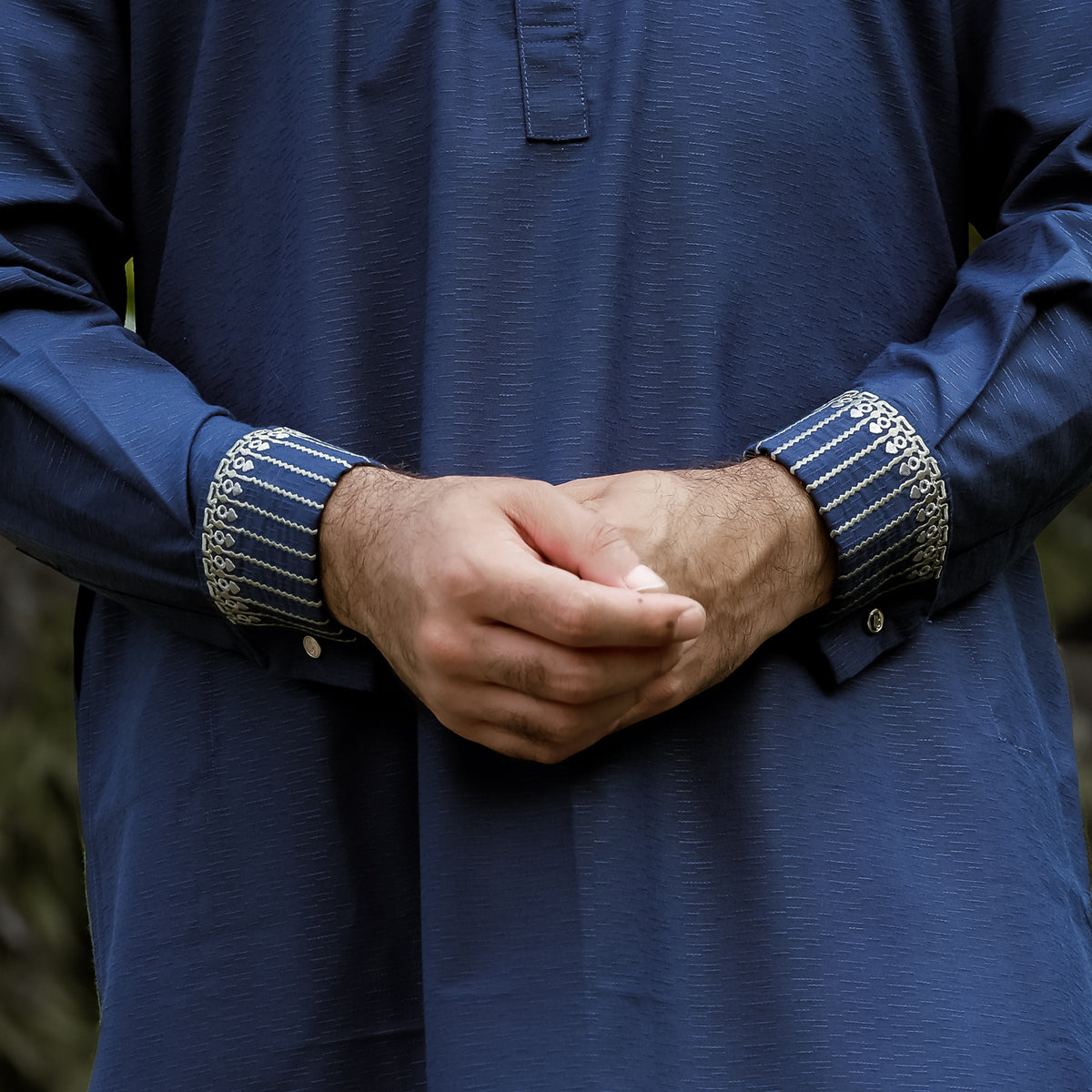 YAMAAN Imperial Panjabi Navy Blue