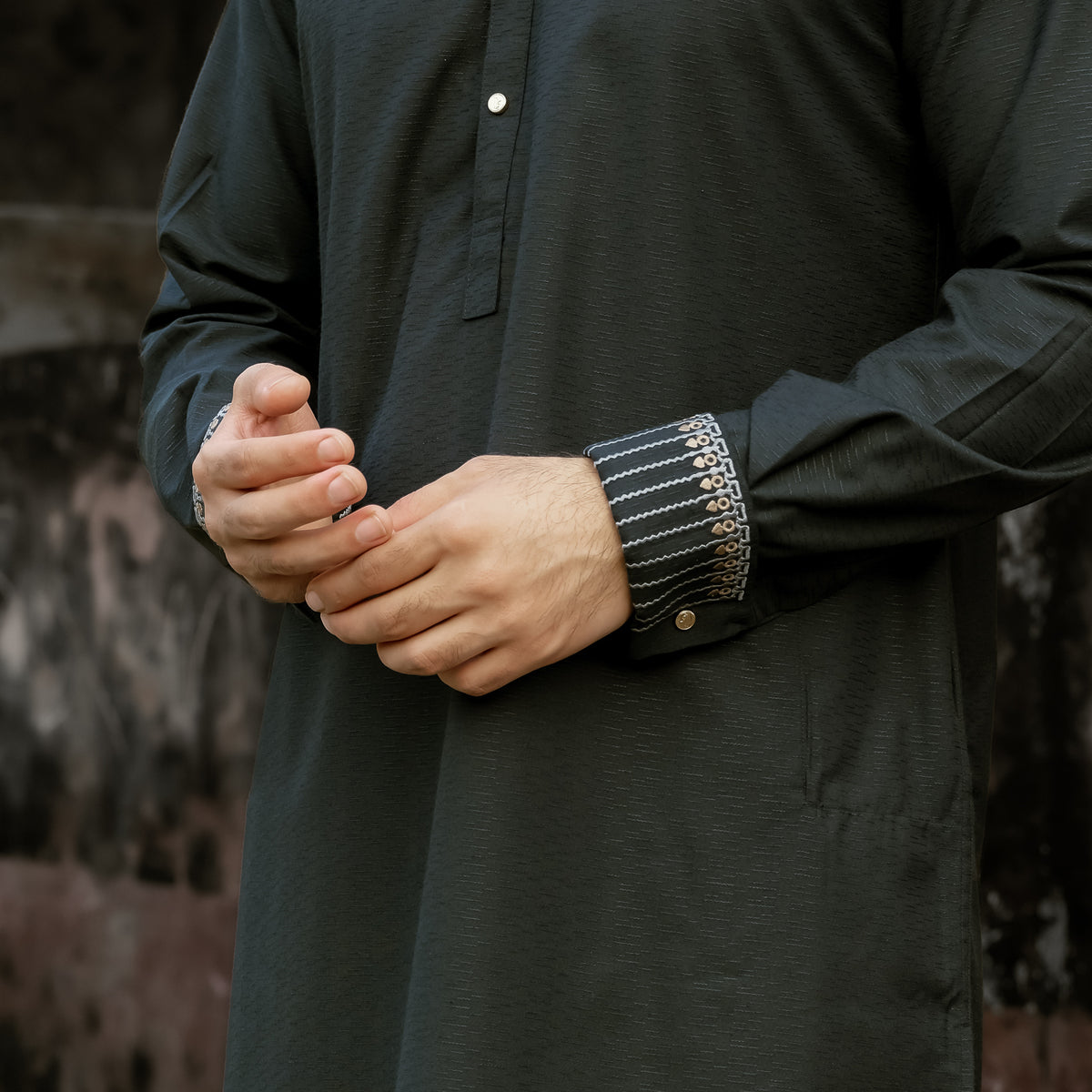 YAMAAN Imperial Panjabi Dark Green