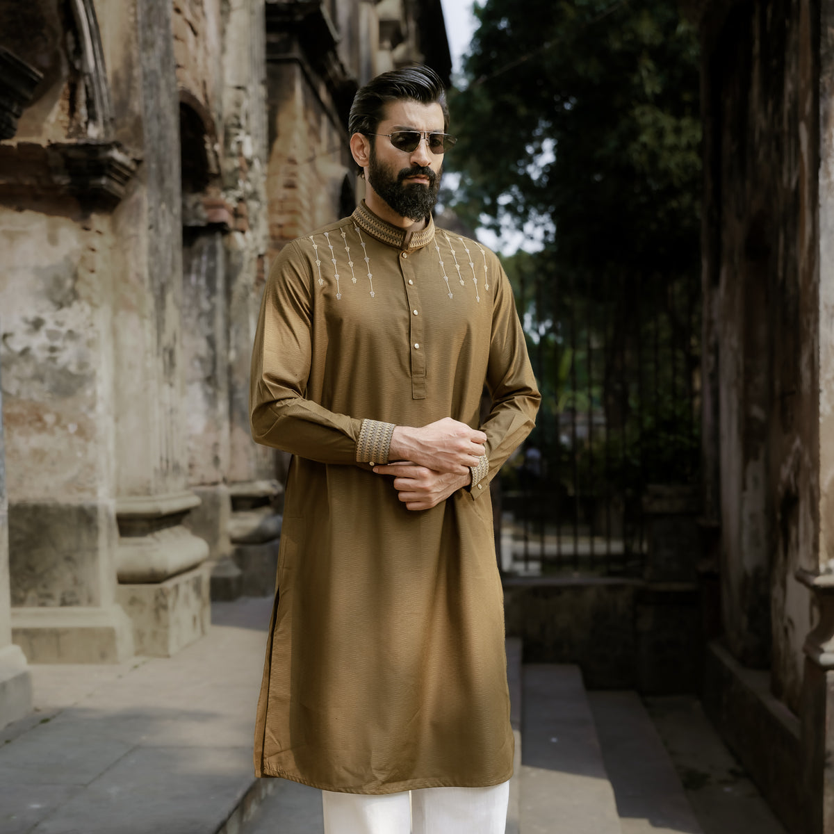 YAMAAN Imperial Panjabi – Dark Brown