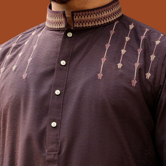 Imperial Panjabi (Dark Maroon)