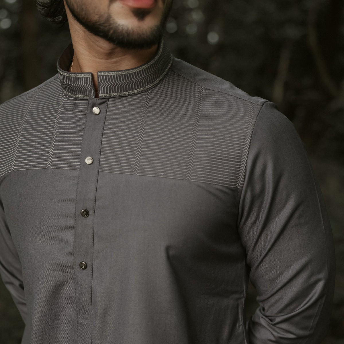 YAMAAN Imperial Panjabi Dark Grey