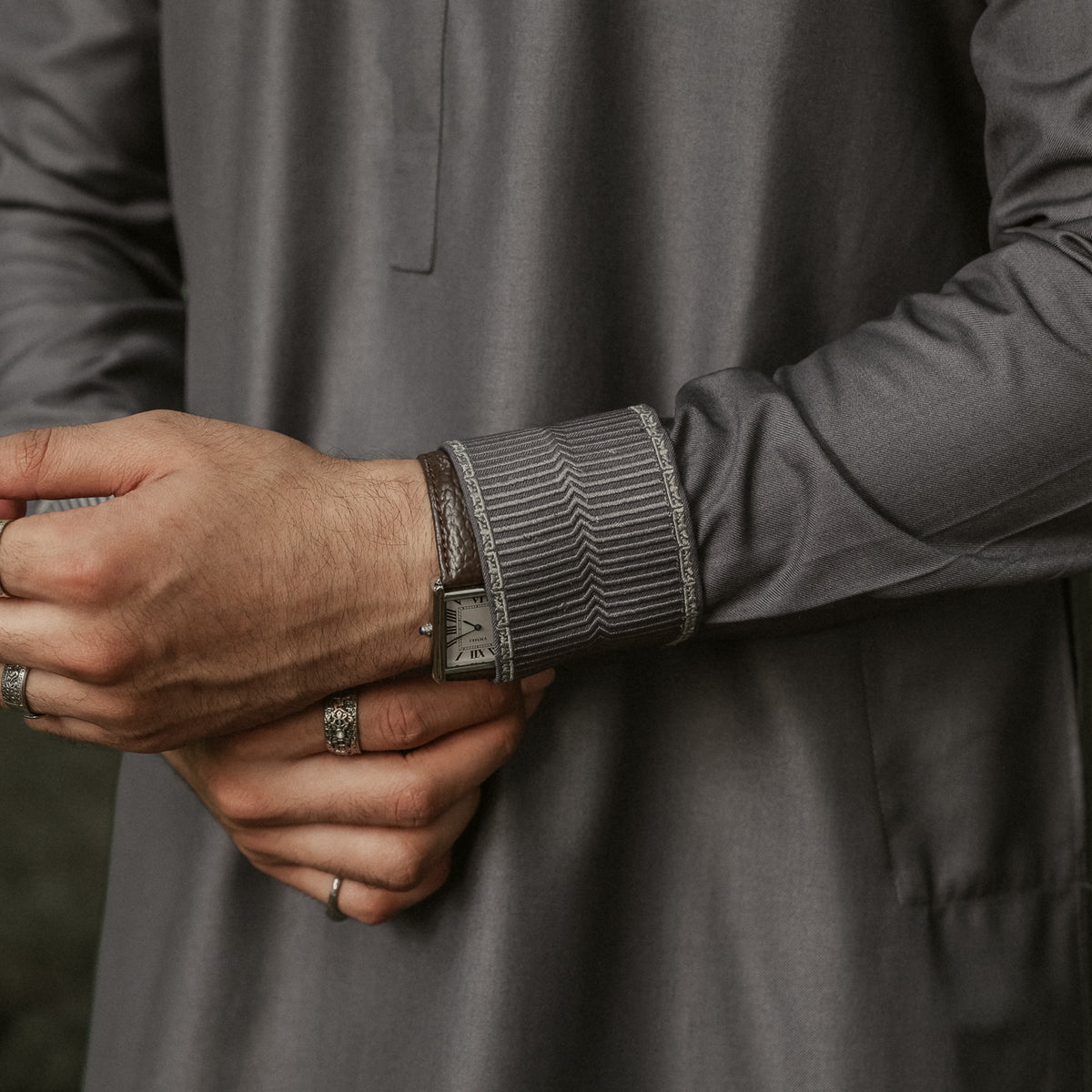YAMAAN Imperial Panjabi Dark Grey