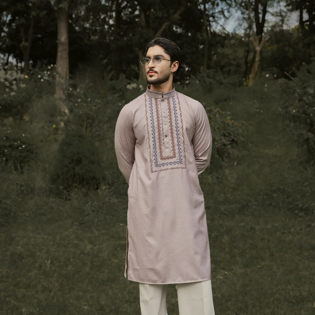 YAMAAN Imperial Panjabi Purplish Grey