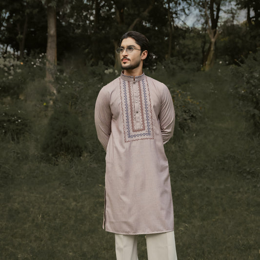 YAMAAN Imperial Panjabi Purplish Grey