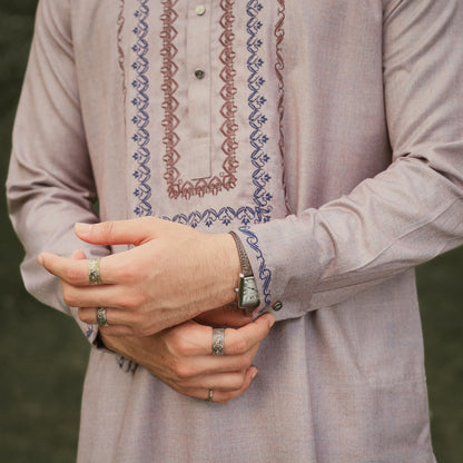 YAMAAN Imperial Panjabi Purplish Grey