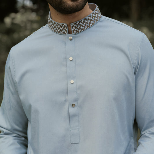 YAMAAN Imperial Panjabi Soft Sage Green