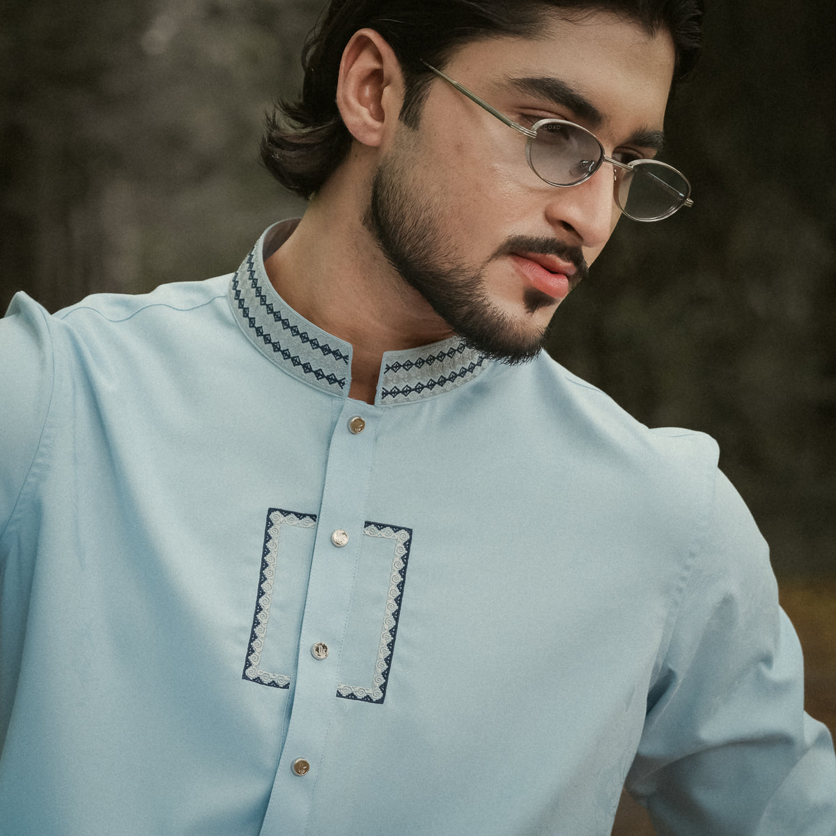 YAMAAN Imperial Panjabi Sky Blue